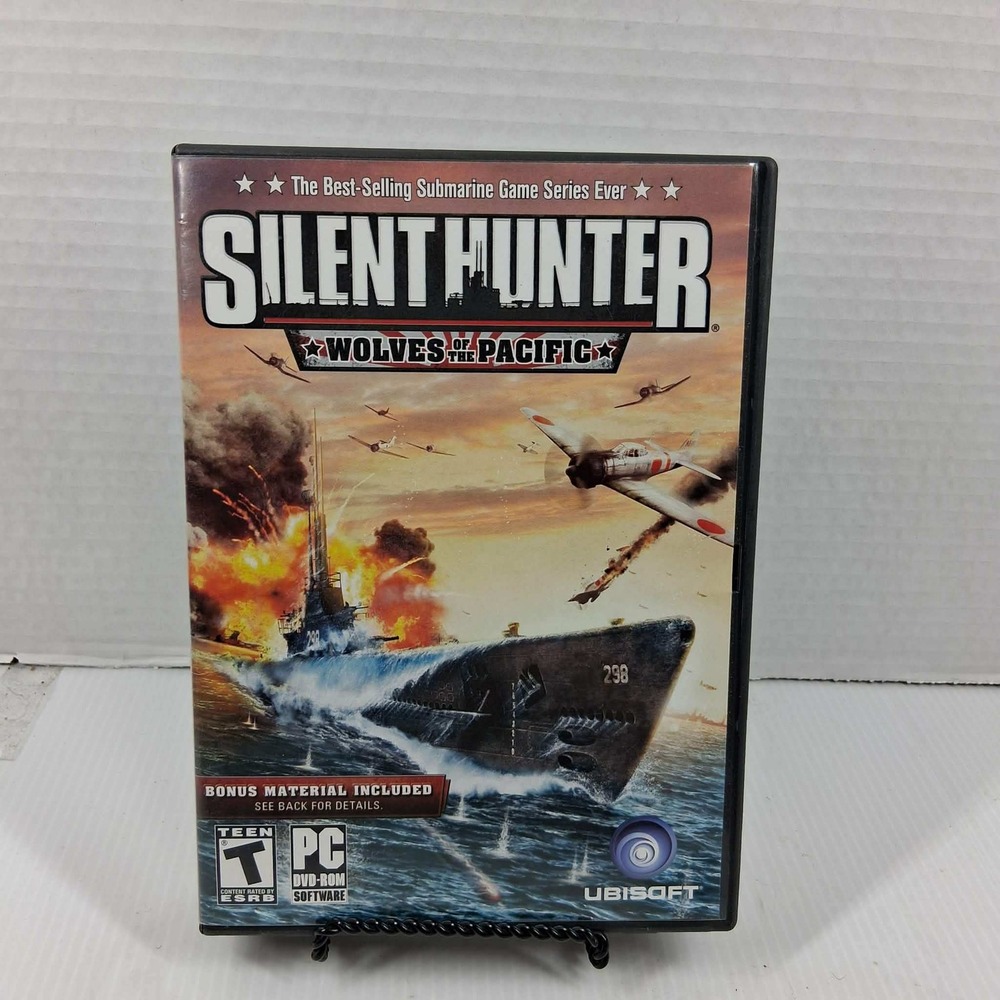 Silent Hunter Wolves of the Pacific PC DVD-ROM 2007 Ubisoft WWII Submarine Sim